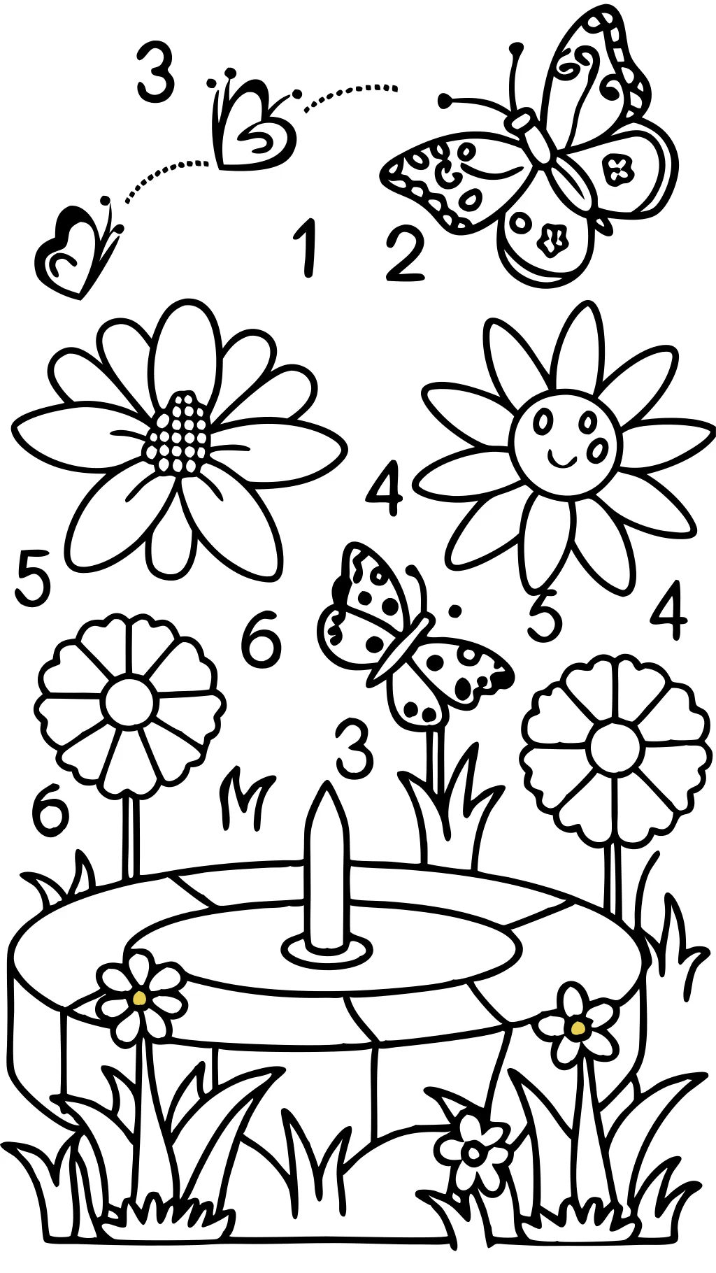 color by numbers coloring pages